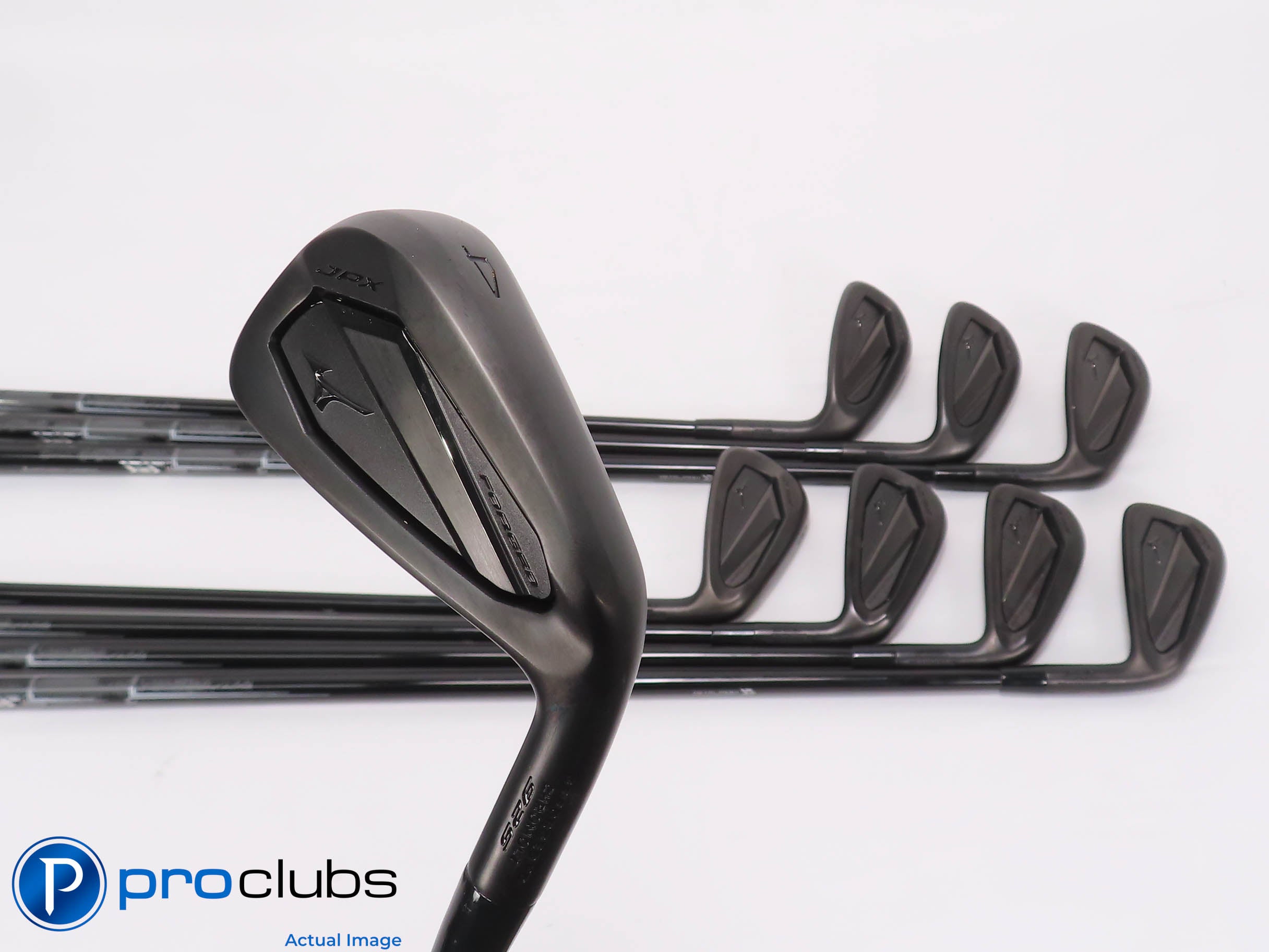 Nice Mizuno JPX925 Forged Black 4-PW,GW IRON SET - MMT 105 TX-Flex +1/2" 465305