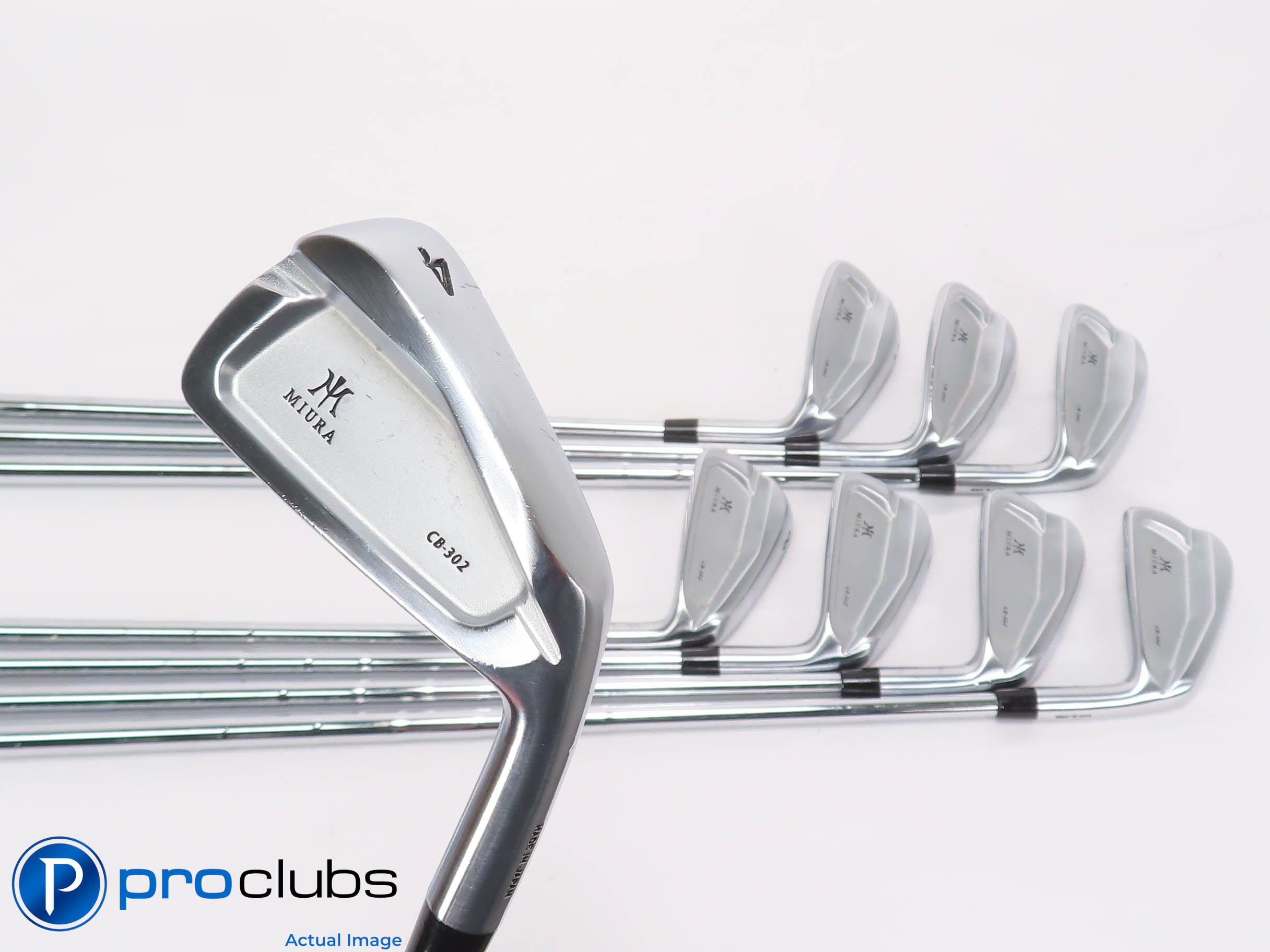 Nice Miura CB-302 Forged 4-PW,GW IRON SET -KBS TourV 120 X-Flex Steel +1" 465337