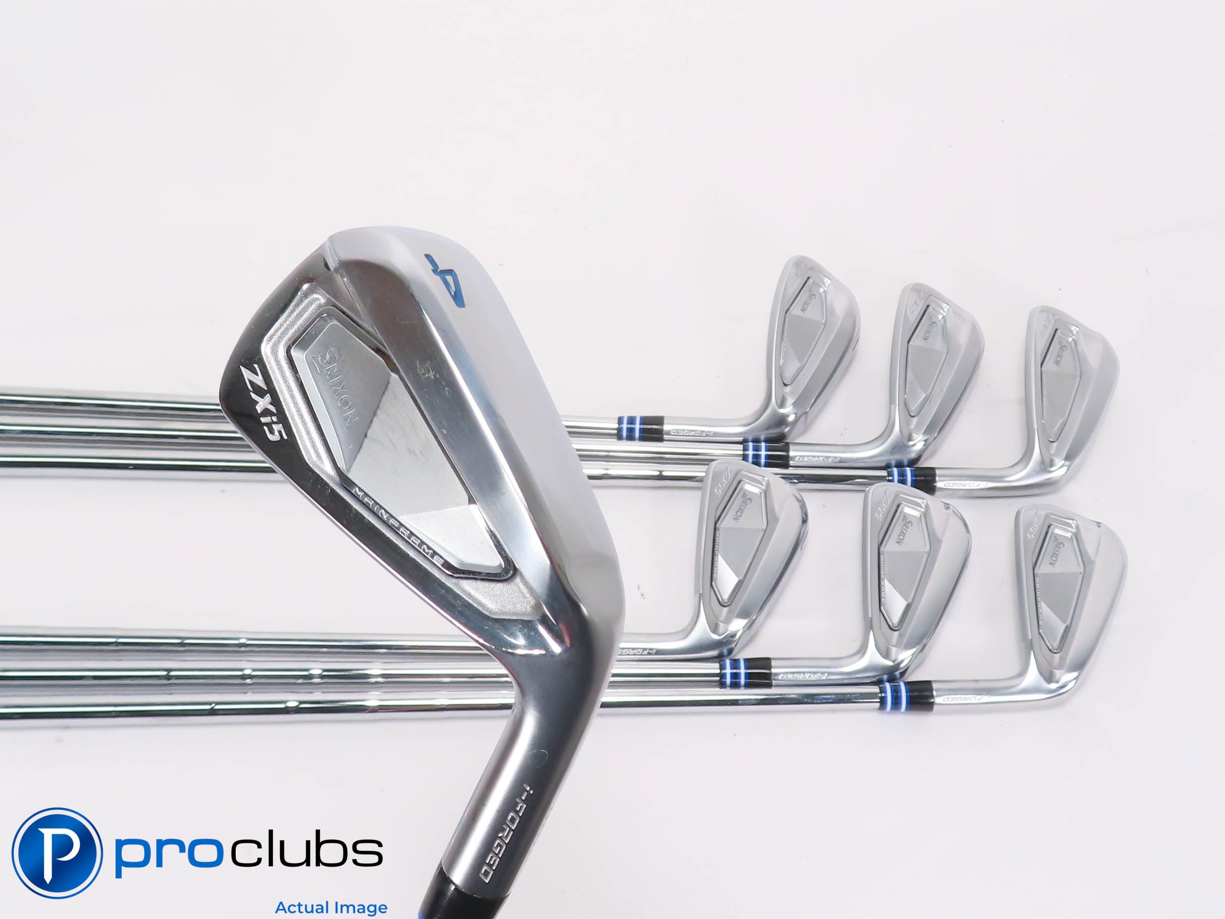 Srixon ZXi5 4-PW,AW IRON SET KBS TourV 120 X-Flex Steel +1/2" (NO 8 IRON) 465307