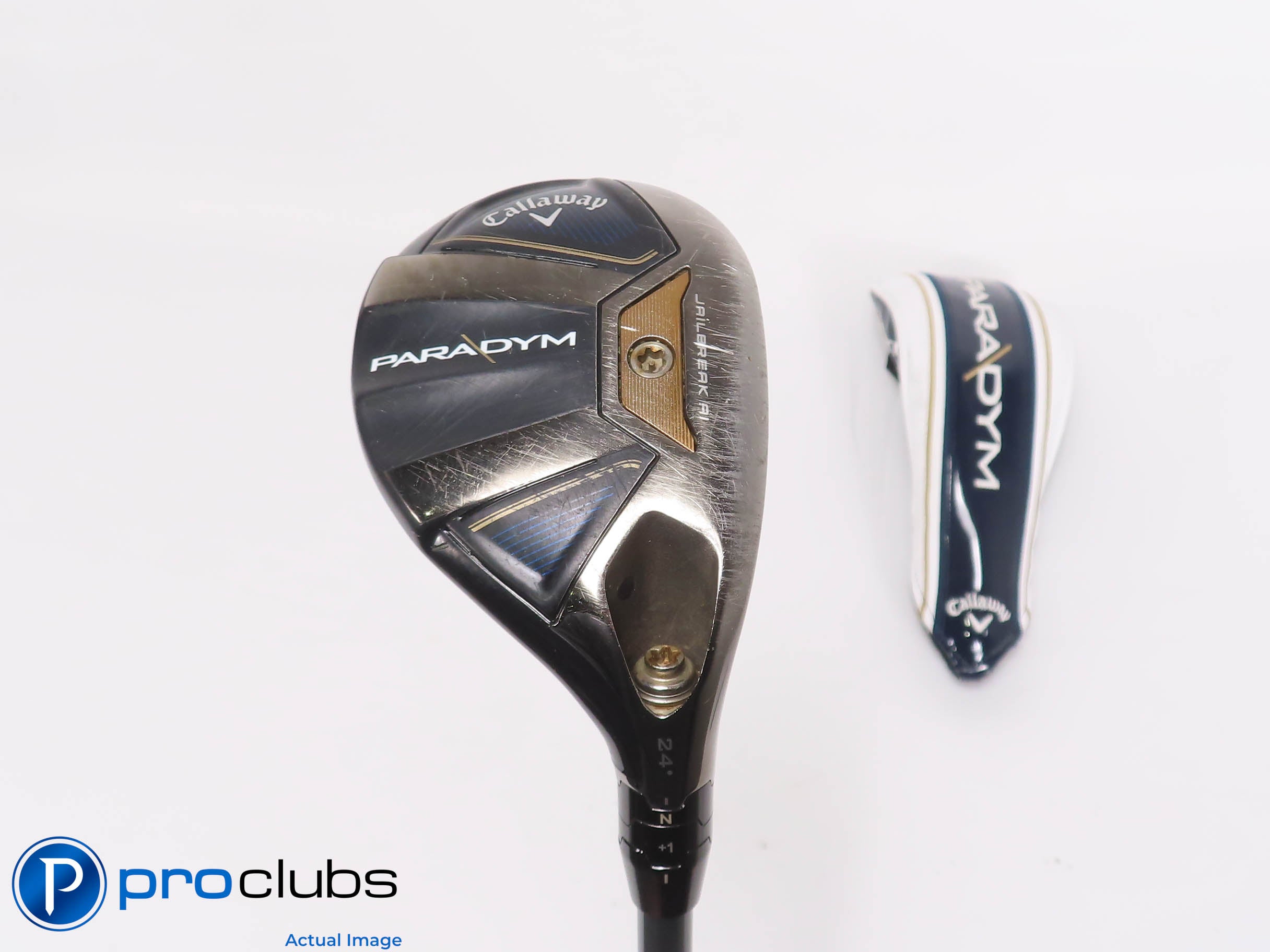 Callaway Paradym 24* 5 Hybrid w/HC - Gen4 HZRDUS Silver 65g Regular Flex #465042