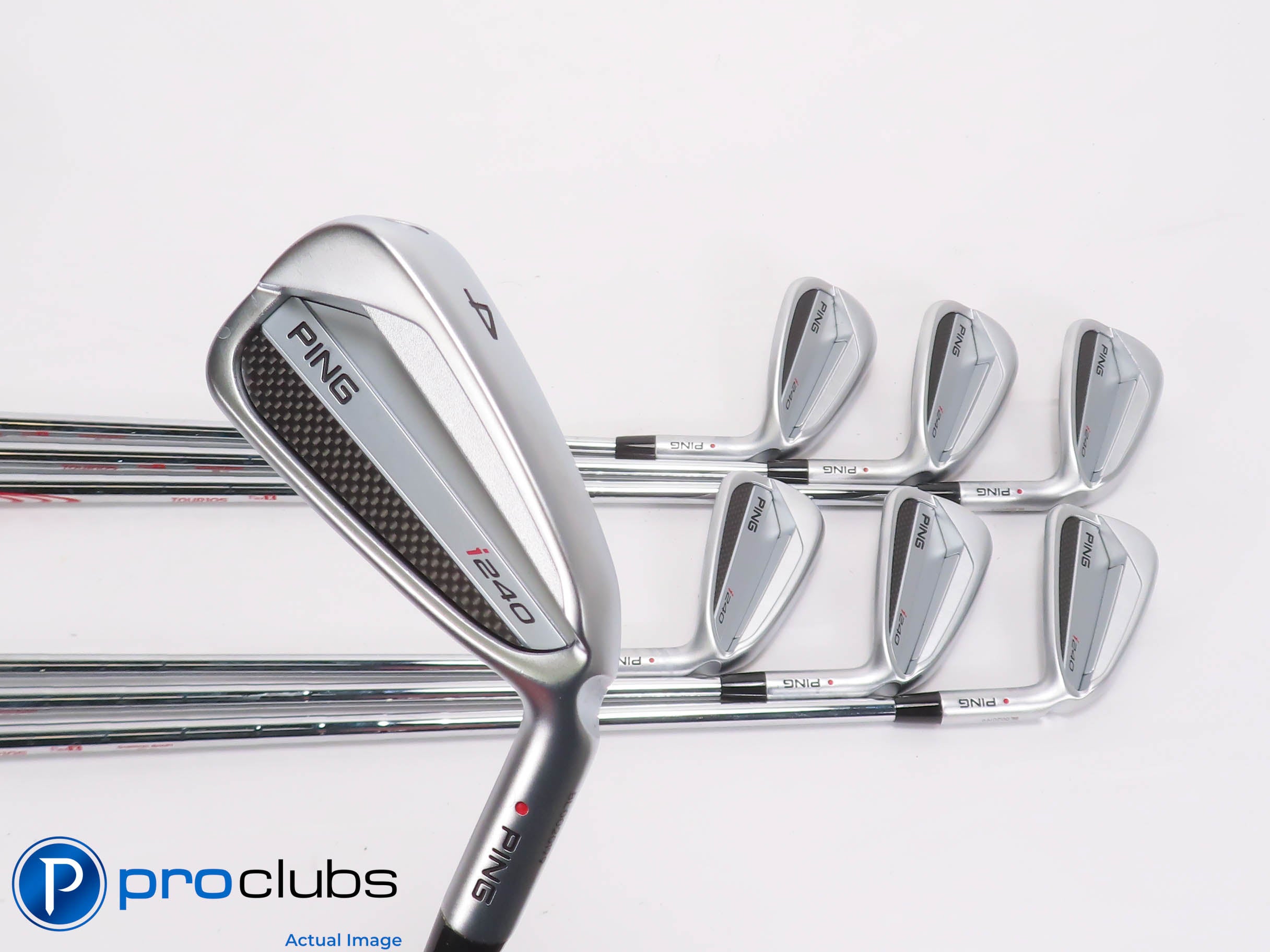 Nice Ping i240 4-PW IRON SET Red Dot - Modus Tour 105 X-Flex Steel +1/4" 465222