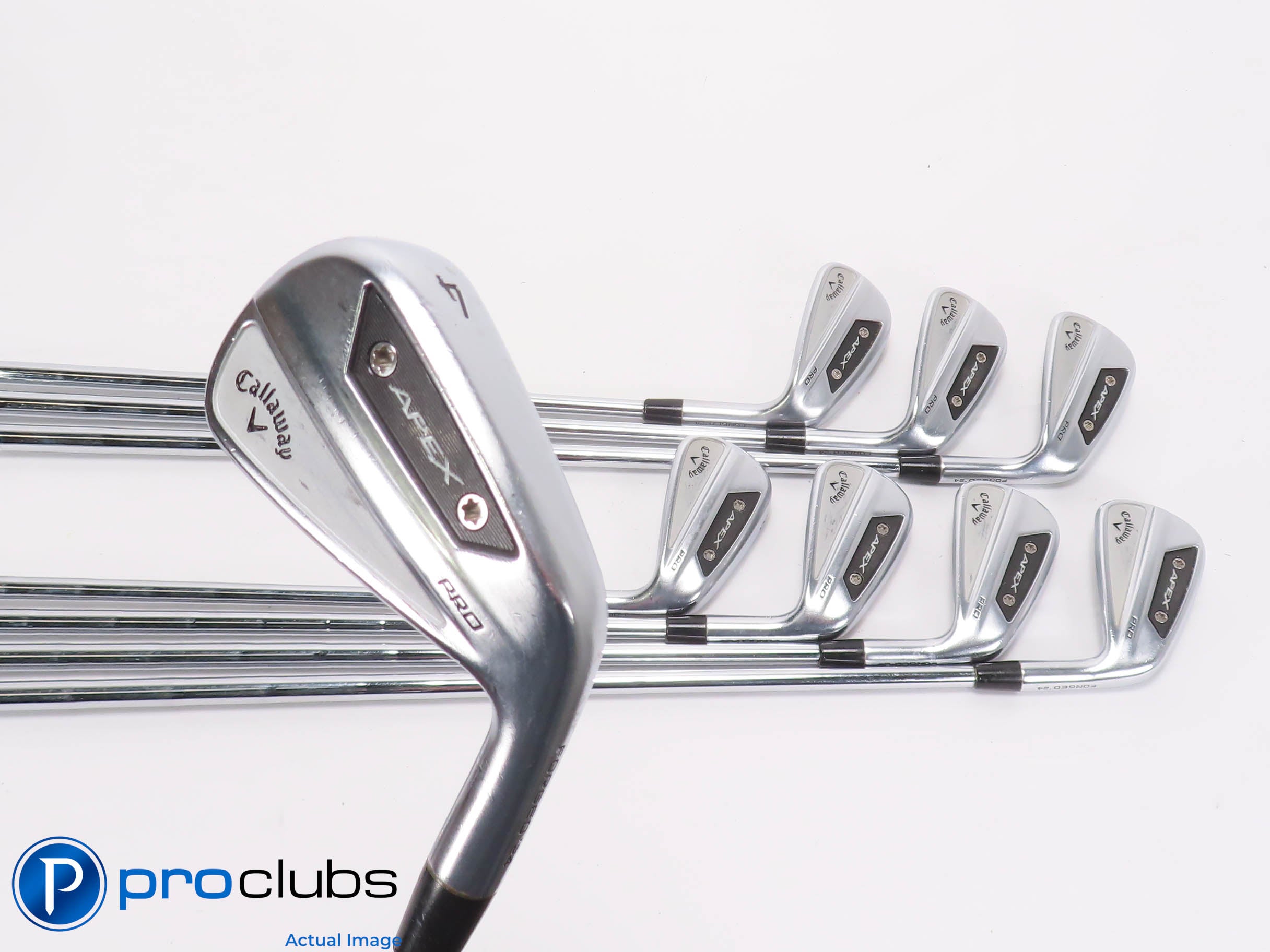 Callaway '24 APEX PRO 4-PW,AW IRON SET - KBS $Taper 100 Stiff Flex Steel 465205