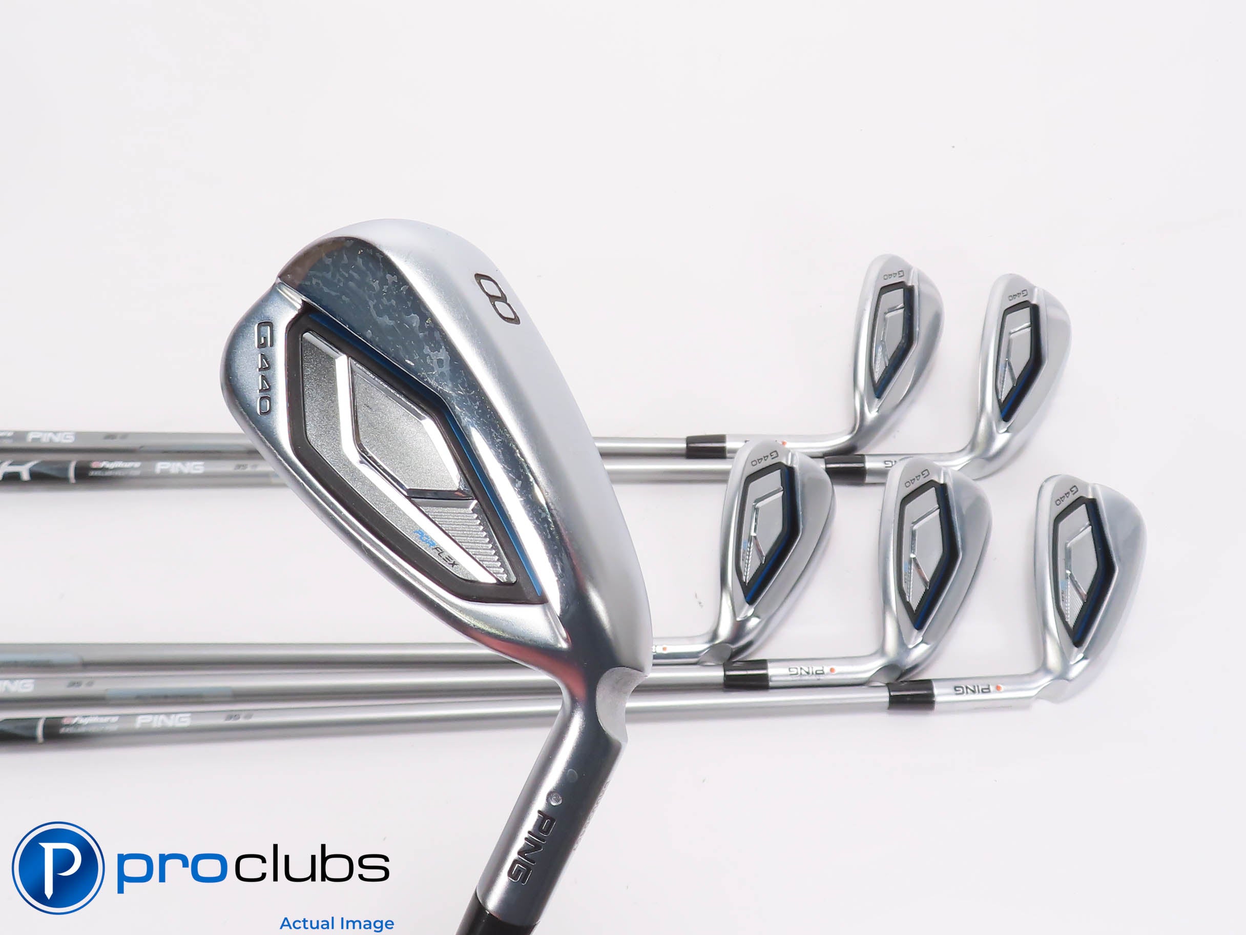 Nice Ping G440 8-PW,UW,52*,56* IRON SET Orange Dot - Senior Flex Graphite 465146