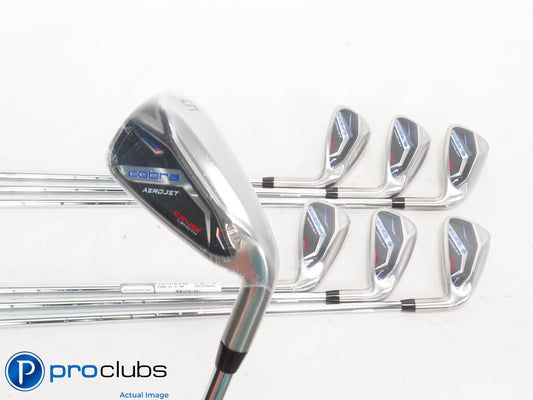 NEW Cobra AEROJET ONE Length 5-PW,GW IRON SET - KBS Regular Flex Steel 423162