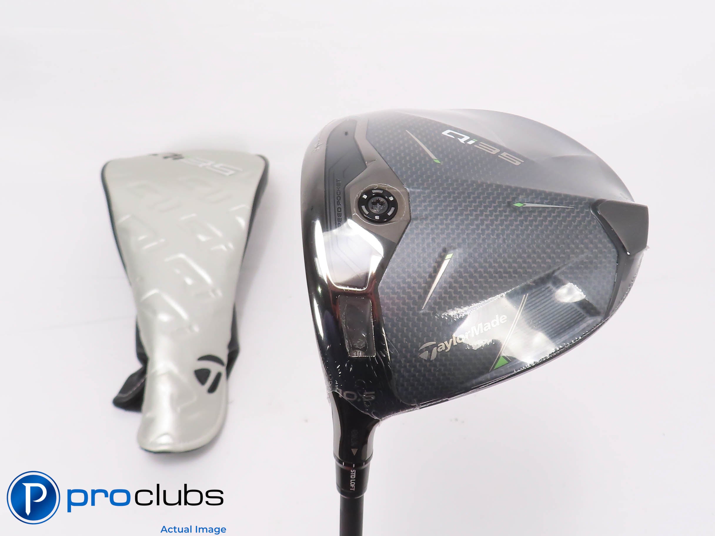 New! Left Handed TaylorMade Qi35 10.5* Driver w/HC - Kai'li Blue Stiff - 465139