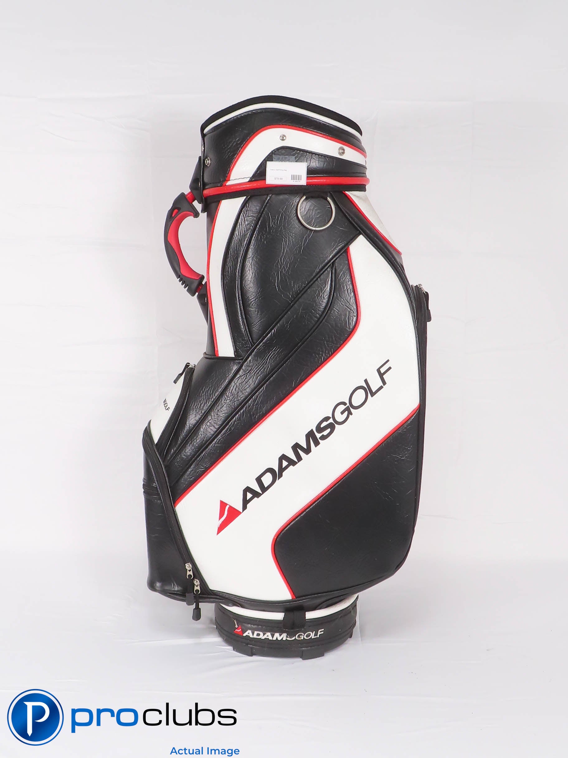 ADAMS Staff / Fitting Golf Bag - Black/White/Red (No Shoulder Strap) 465378