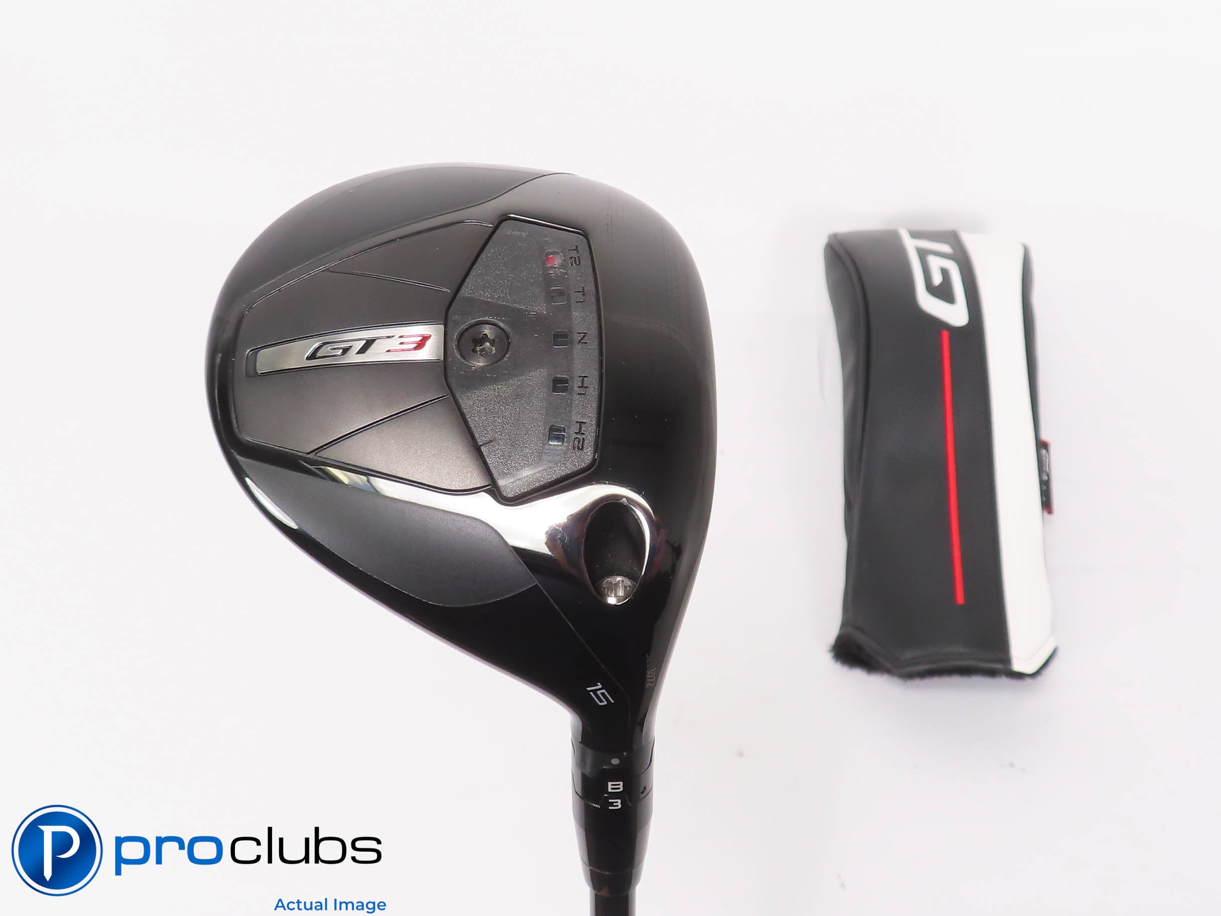 Nice Titleist GT3 15* 3 WOOD w/Cover - Tensei AV Blue 75 TX-Flex 465223