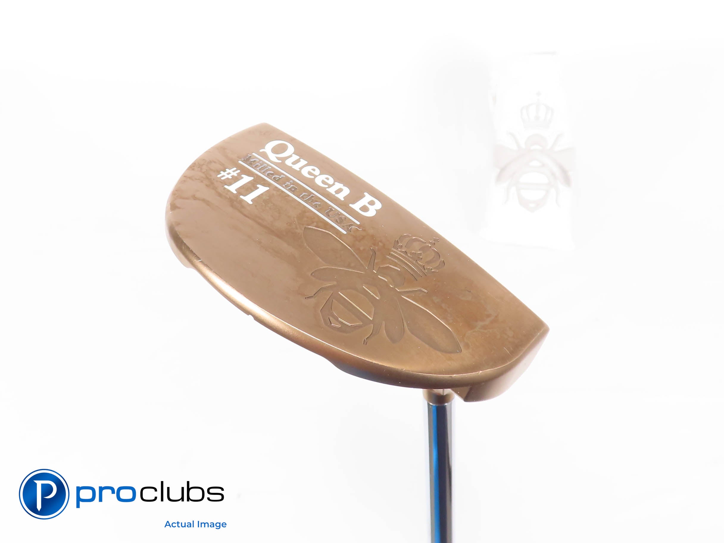 Nice Bettinardi QUEEN B #11 Bronze 35" PUTTER w/Cover - Milled In The USA 465697