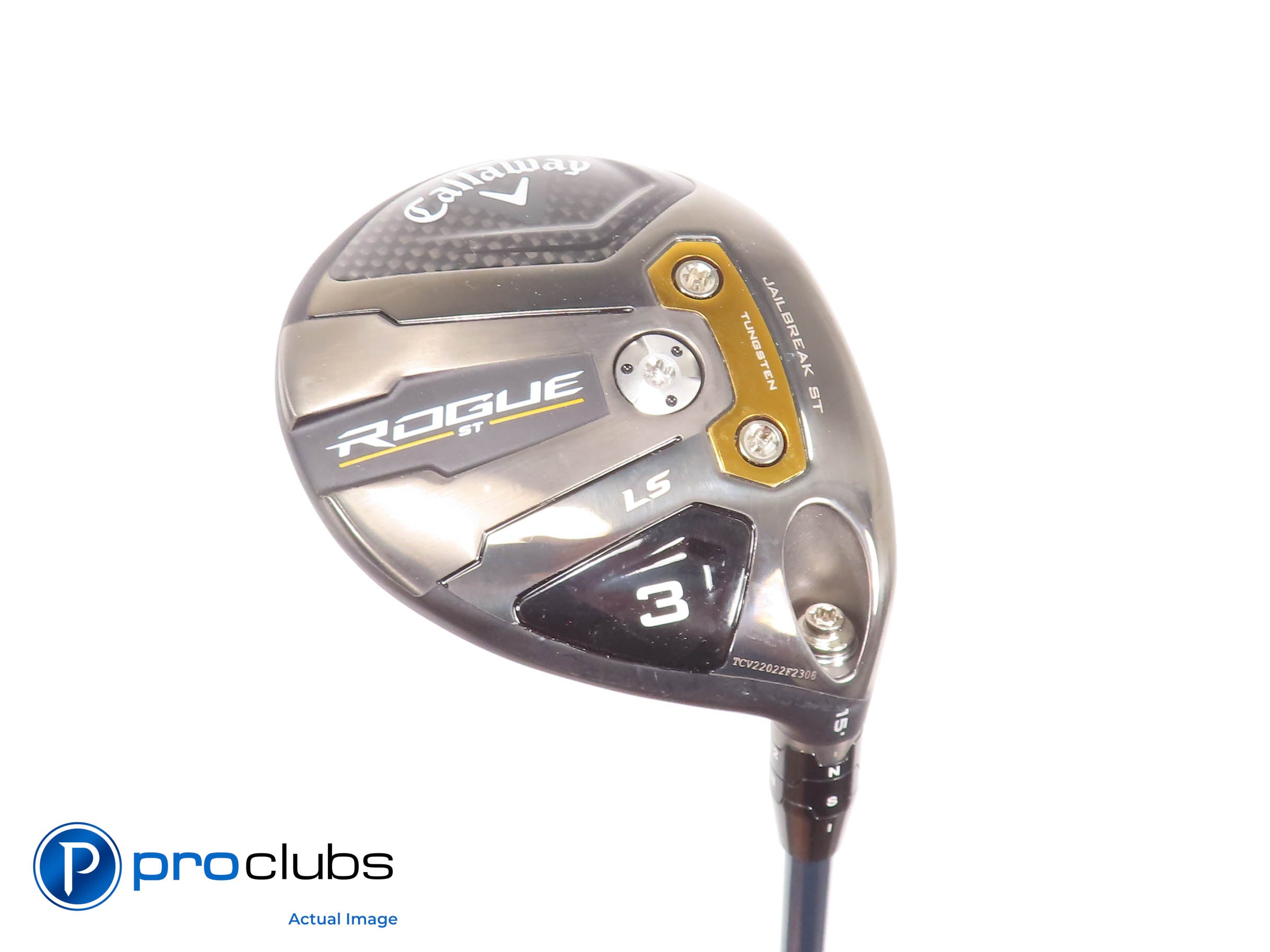 Tour Issue! Callaway ROGUE ST LS 15* 3 Wood - Denali Blue 70g Extra Stiff 465839