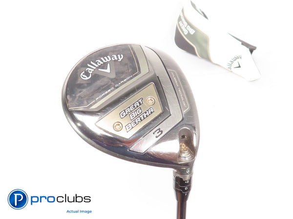 Callaway 2023 GREAT BIG BERTHA 15* 3 Wood - Helium 6F3 Regular Flex -