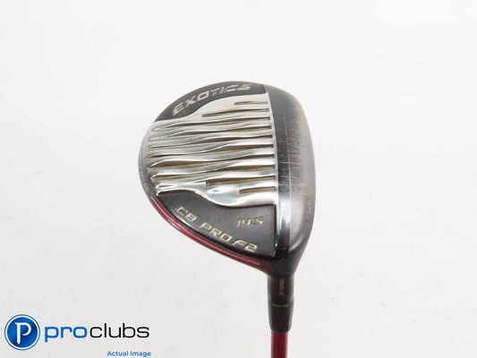 Tour Edge Exotics CB PRO F2 14.5* 3 Wood - Matrix Ozik Red Tie Stiff Flex 420549