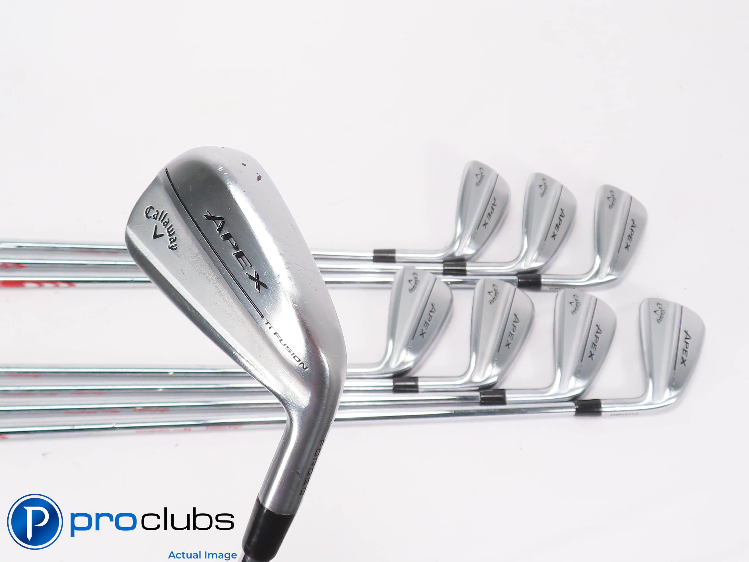 Nice Callaway APEX TI FUSION Plated 4-PW,AW IRON SET - Modus 120 X- Flex 463300