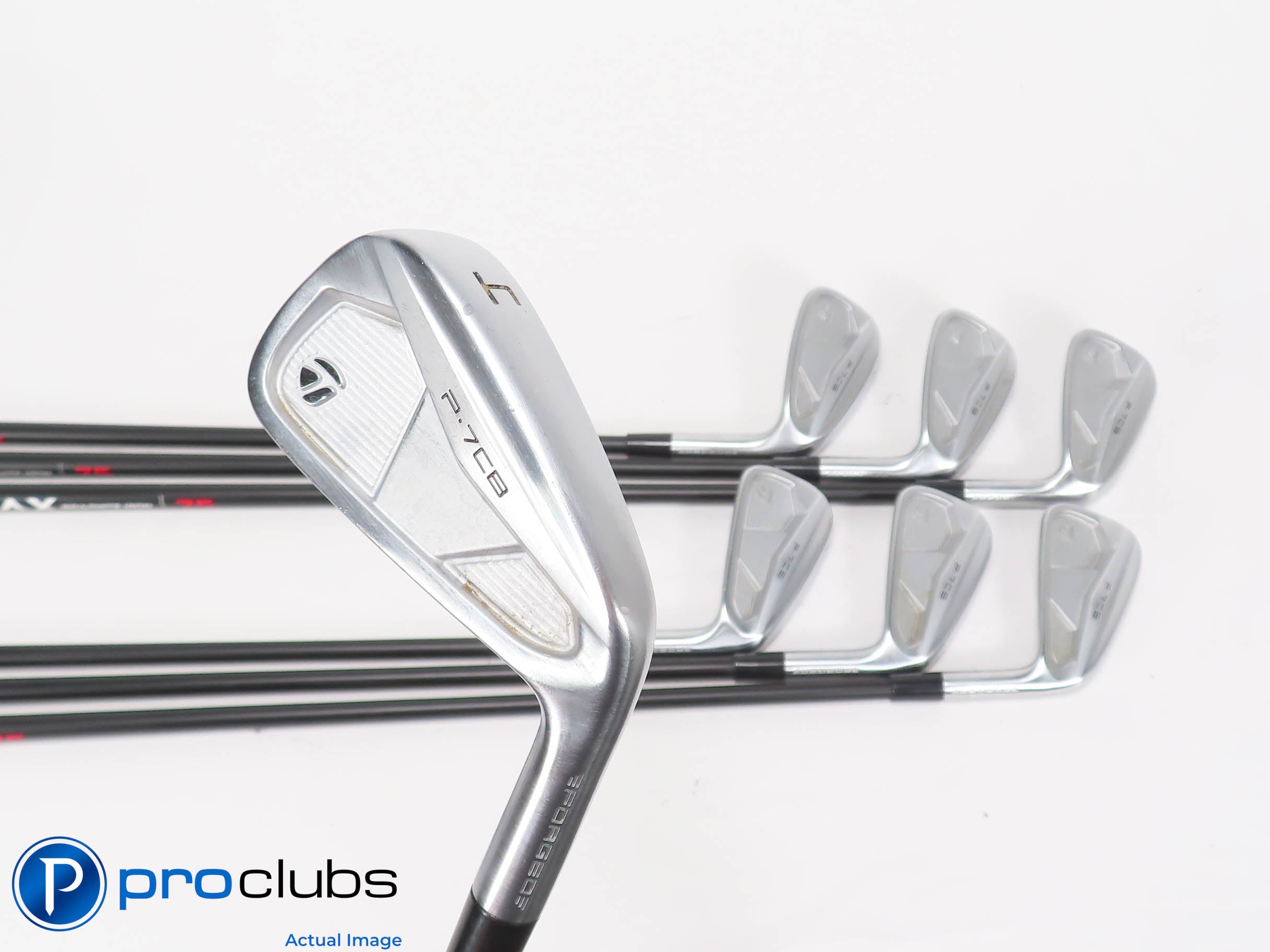 Nice TaylorMade '24 P-7CB 4-PW IRON SET - KBS MAX 75 Stiff Flex Graphite 463017