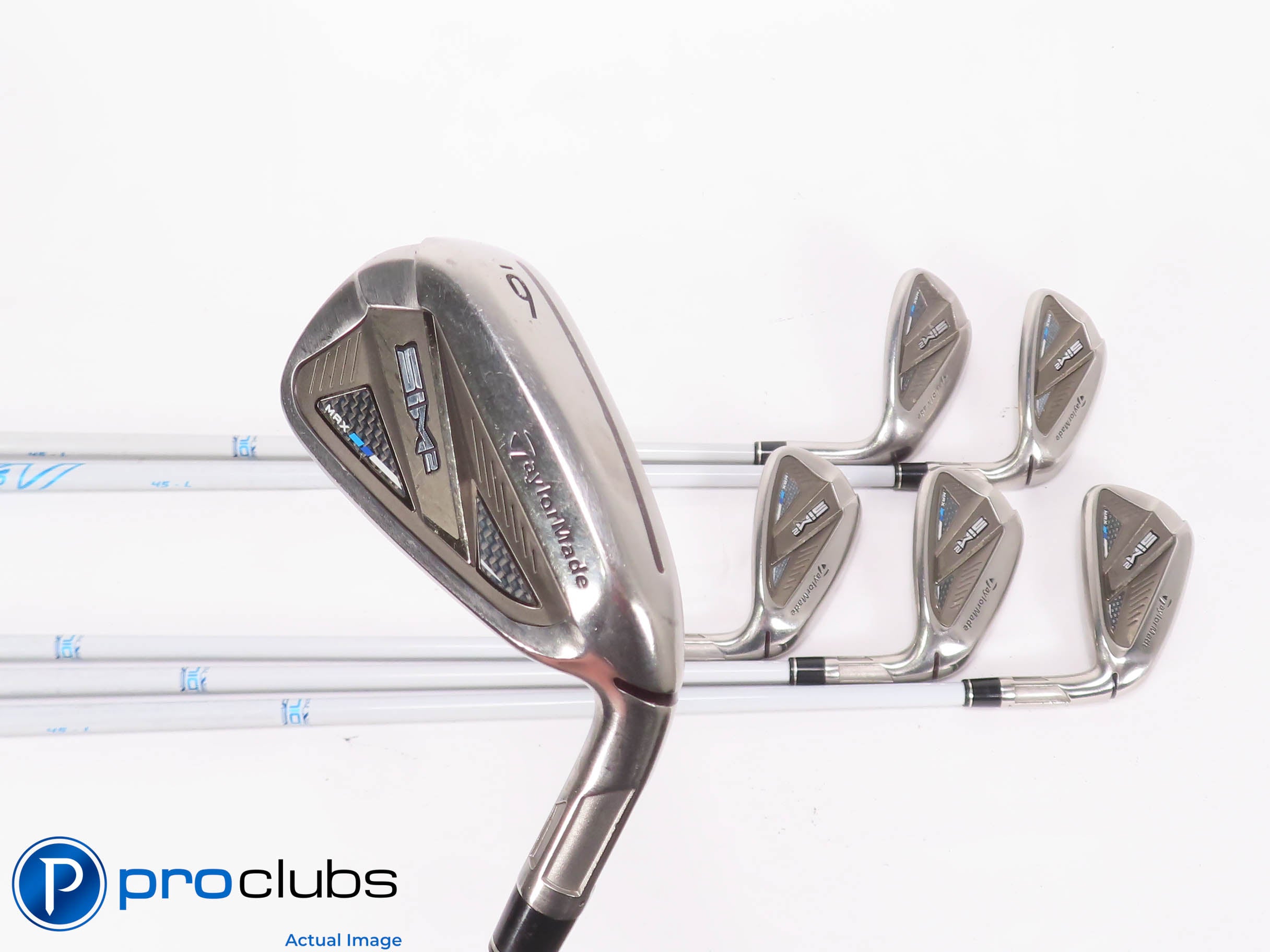 Ladies TaylorMade SIM 2 MAX 6-PW,AW,SW IRON SET - Ladies Flex (No 8 Iron) 463317