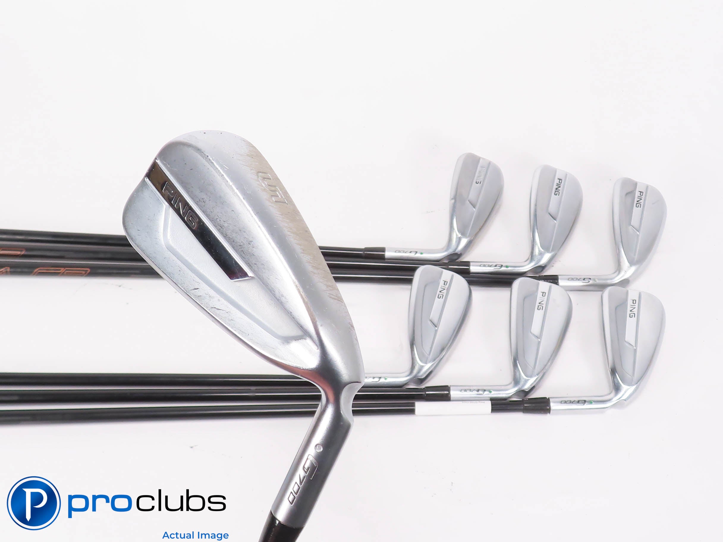 Ping G700 5-PW,UW IRON SET Green Dot - Alta CB Senior Flex Graphite +1" 463363