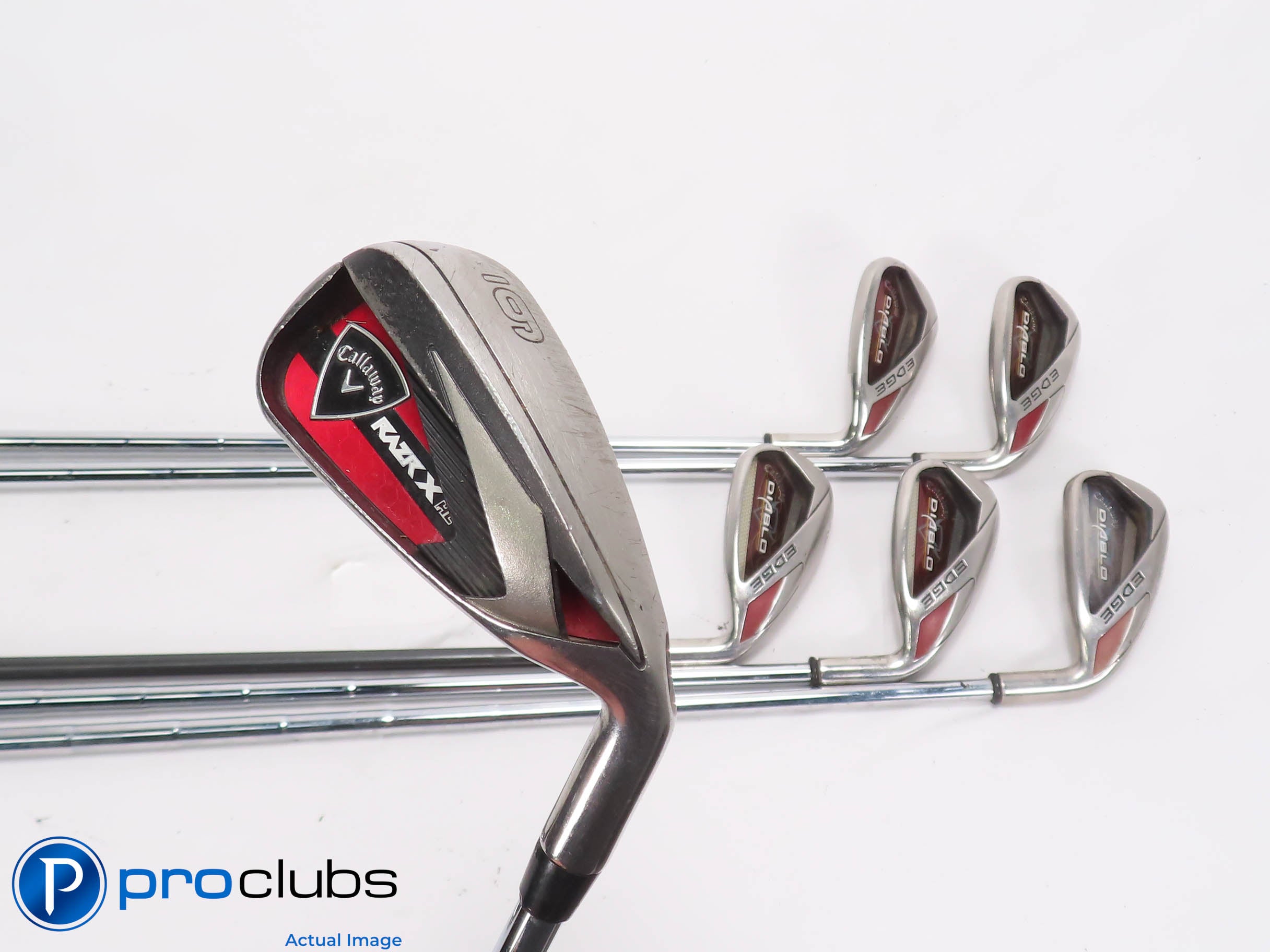 Callaway DIABLO EDGE 6-PW,SW IRON SET - Callaway UNI Flex Steel 459853