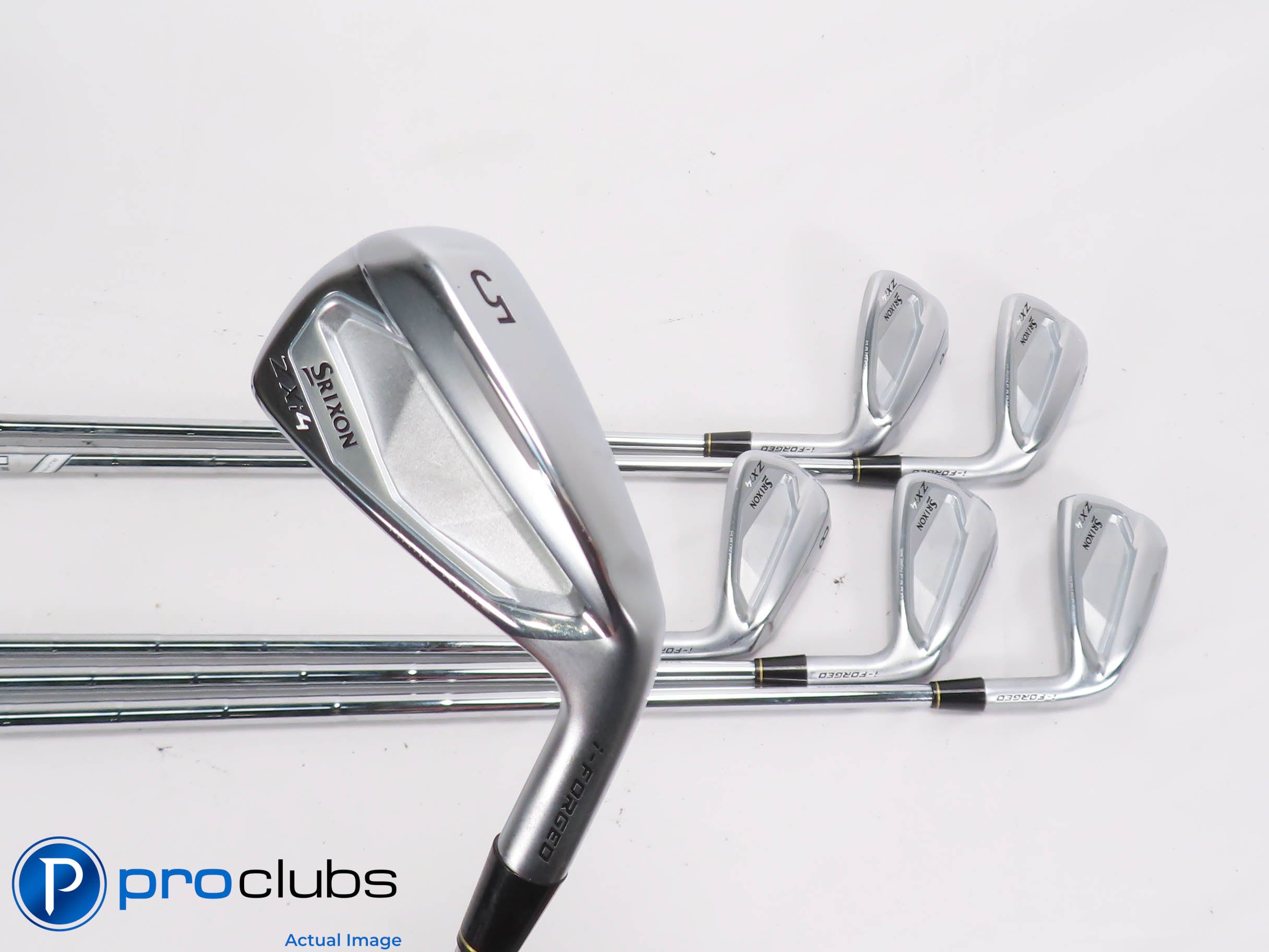 Nice Srixon ZXi4 5-PW IRON SET - AMT Tour White X100 X-Flex Steel 462617