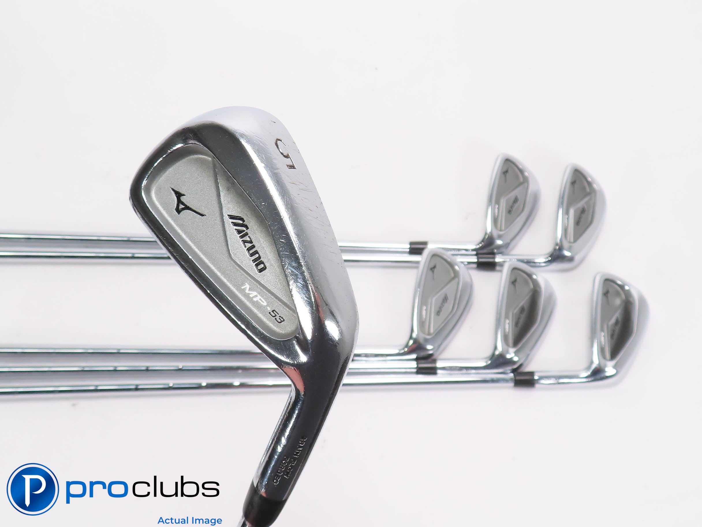Mizuno MP-53 Forged 5-PW IRON SET - NSPro 950GH Regular Flex Steel +1/2" 462403