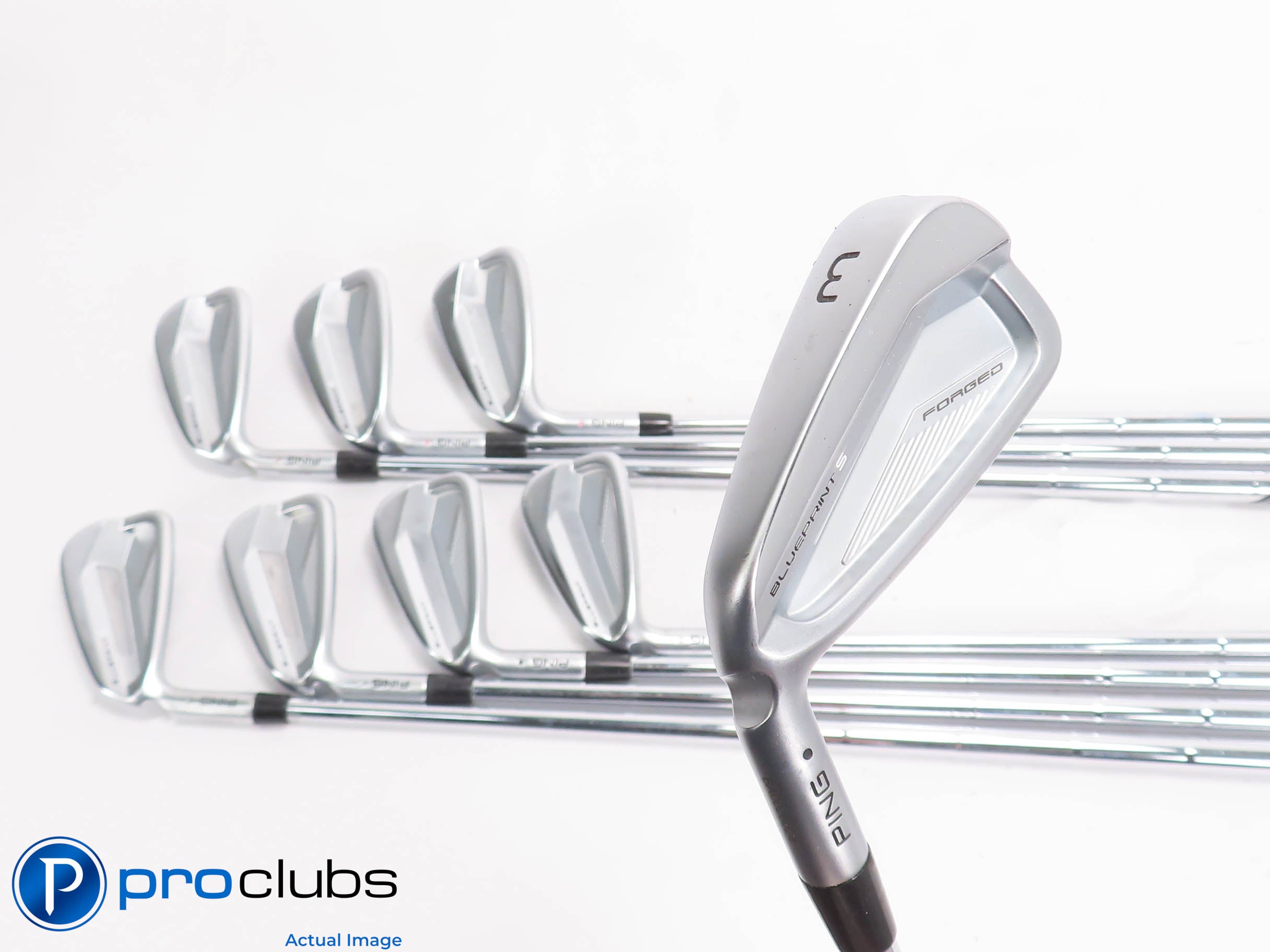 Left Handed Ping Blueprint S 3-PW IRON SET Red Dot - DG X100 X-Flex +1" 461137