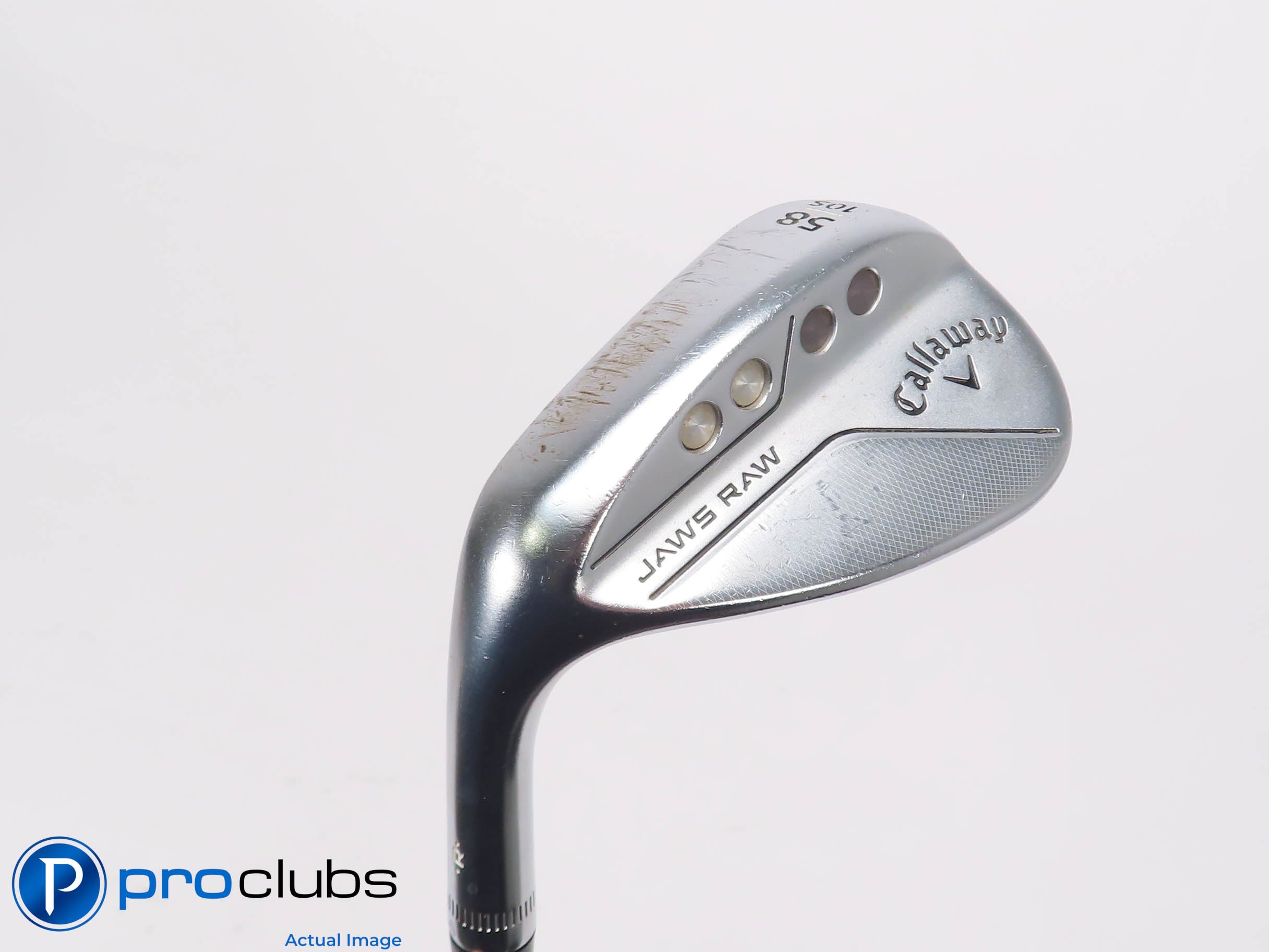 Left Handed Callaway JAWS RAW 58*(10*) WEDGE S-Grind - Spinner Wedge Flex 463171