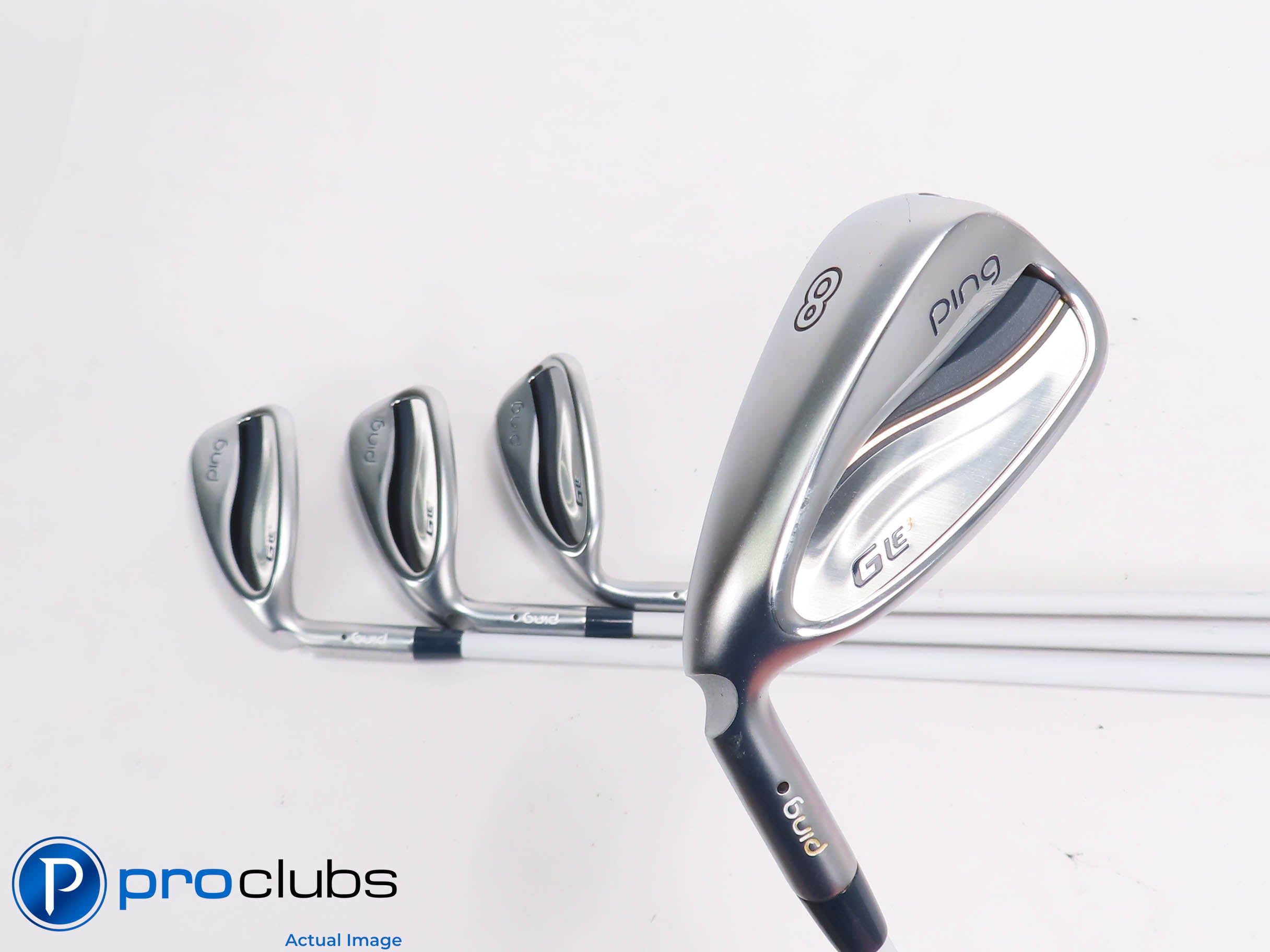 Left Handed Ladies Ping GLe3 8-PW,SW IRON SET Black Dot Ping Ladies Flex 459801