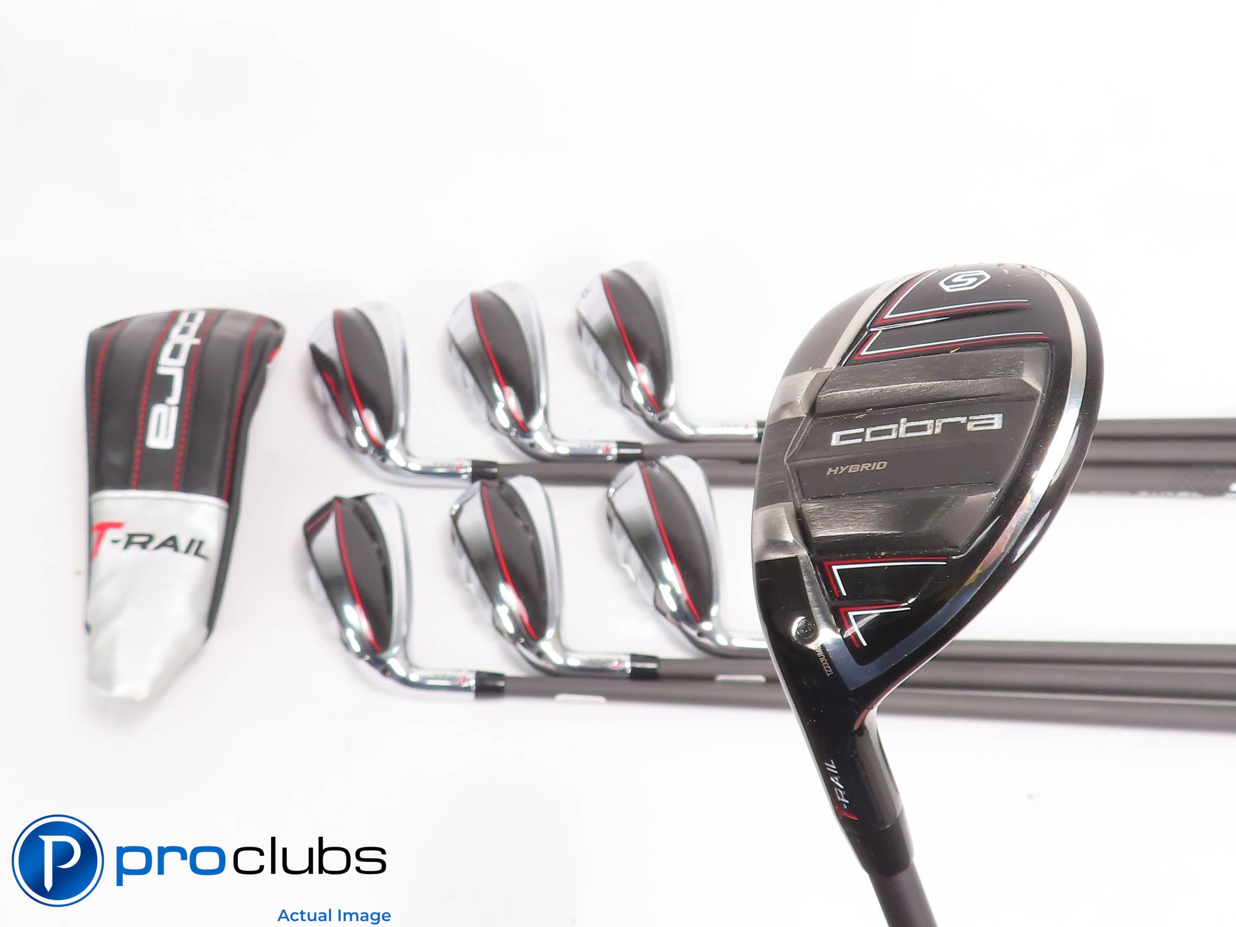 Nice Left Handed Cobra '23 T-Rail 4H,5-PW Hybrid IRON SET - Senior Flex 457151