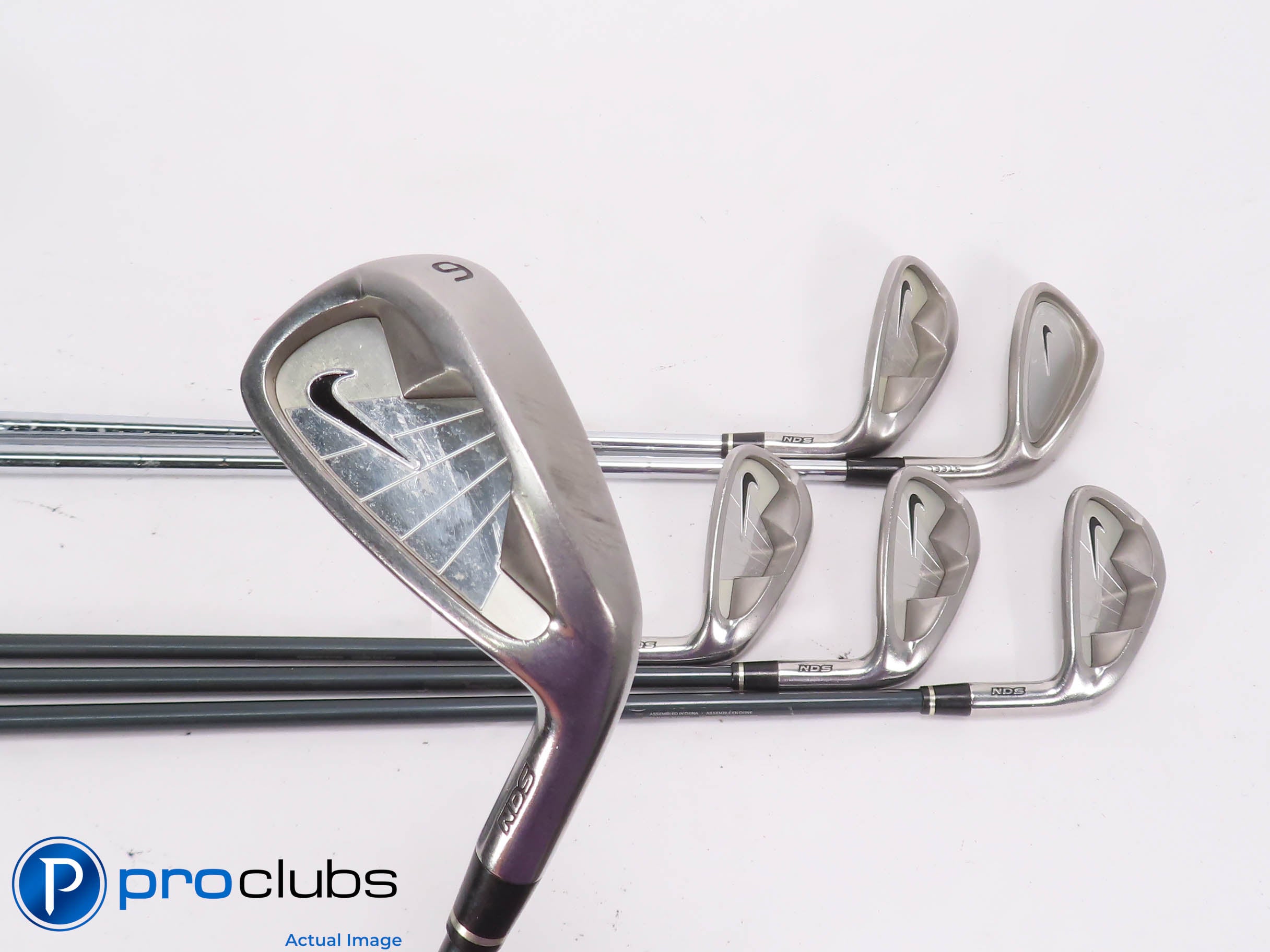 NIKE NDS 6-PW,SW IRON SET - Fujikura Stiff Flex Graphite +1/2" 463726
