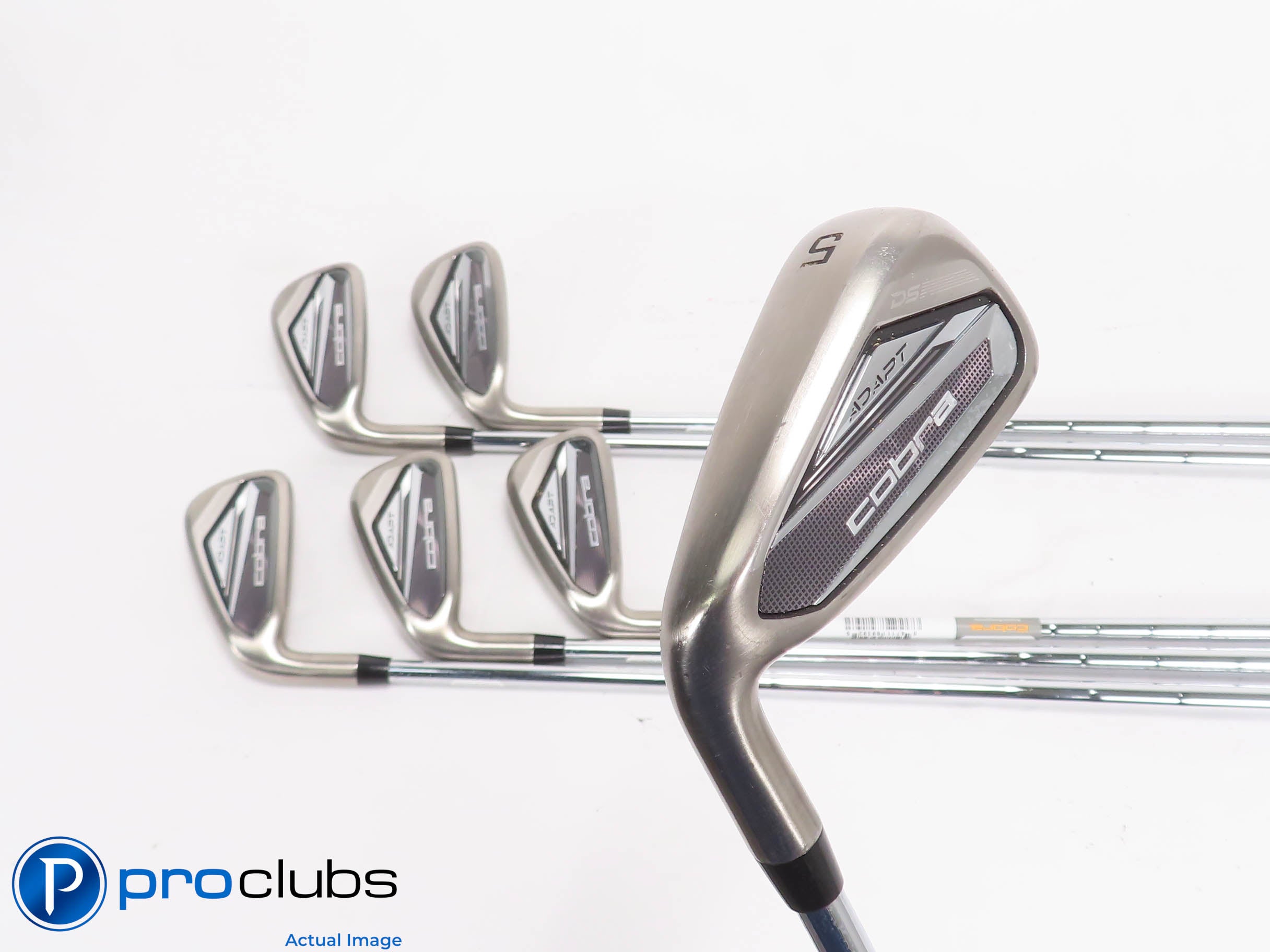 Nice Left Handed Cobra DS-ADAPT MAX 5-PW IRON SET - KBS Stiff Flex Steel 457502