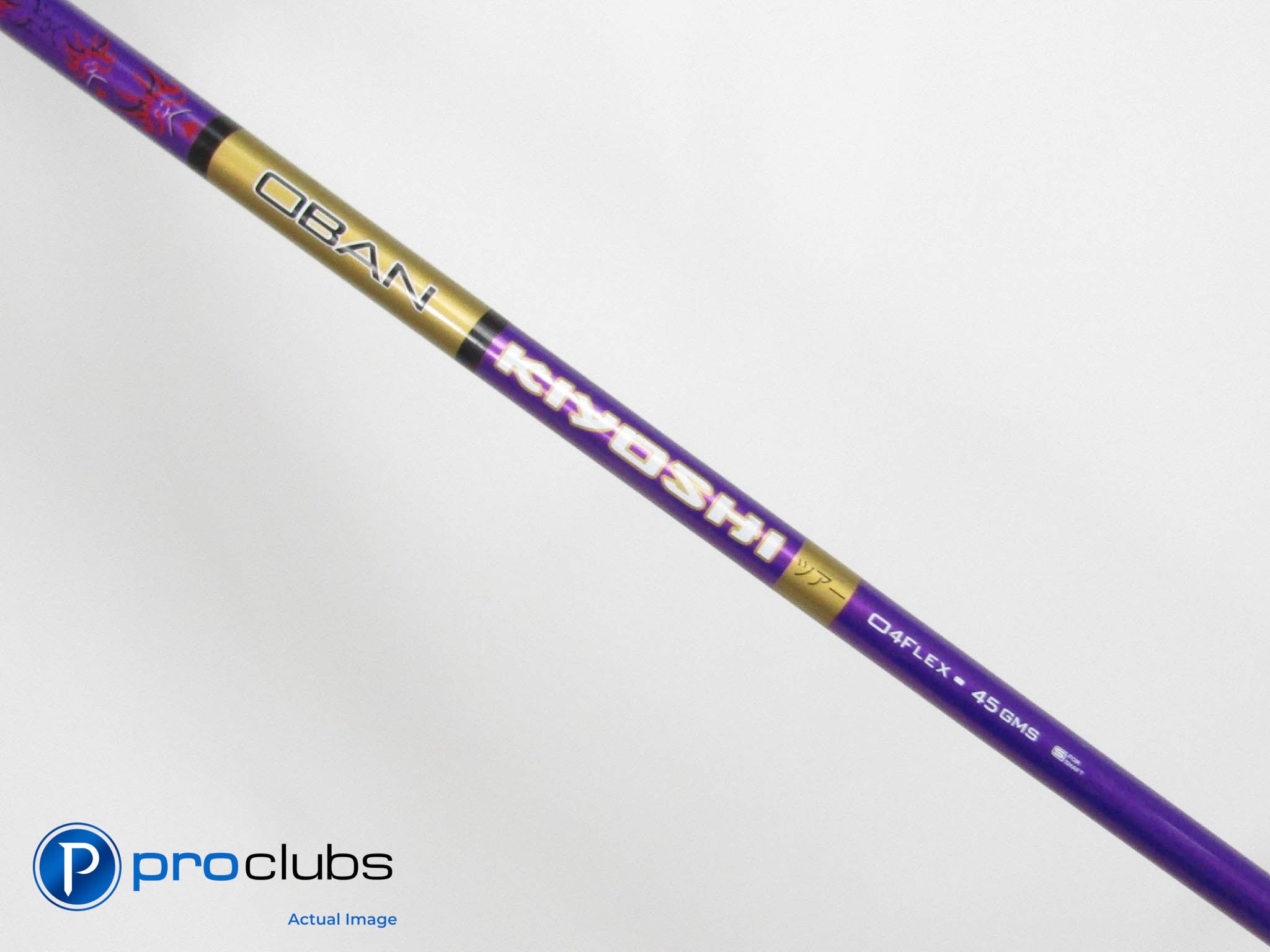 OBAN KIYOSHI Purple 45 04 Stiff Flex Driver Shaft Pull Out .335" Tip #463630