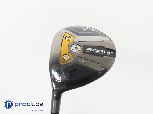 Left Handed Callaway Rogue ST LS 15* 3 Wood - Tensei White AV 75 Stiff - 371624