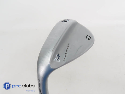 Nice Left Handed TaylorMade Milled Grind 3 58*(11*) WEDGE S200 Stiff Flex 366631