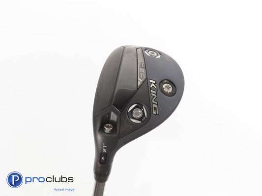 Nice Left Handed Cobra KING TEC Black 21* 4 Hybrid - Recoil Regular Flex 375903