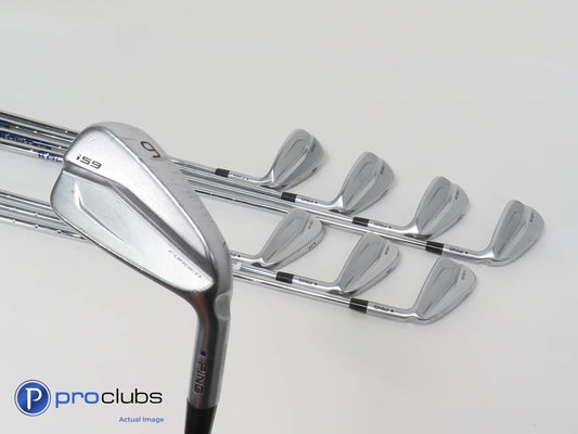 PING i59 Forged 3-PW IRON SET Black Dot - Ping AWT 2.0 Stiff Flex Steel 373822