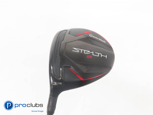 Mint Left Handed TaylorMade STEALTH 2 15* 3 WOOD - Rogue 70S Stiff Flex 380885