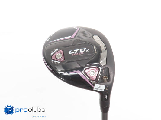 Ladies Cobra KING LTDx MAX 18.5* 3 WOOD Blk/Pink- Riptide 40g Ladies Flex 379308