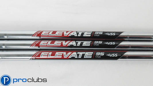 3pc NEW TRUE TEMPER ELEVATE 95 VSS STIFF FLEX STEEL WEDGE SHAFTS 37" .355 404556