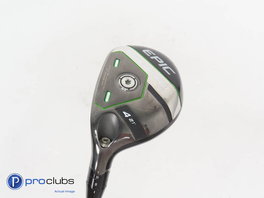 Left Handed Callaway Super Hybrid 21* 4 Hybrid - SteelFiber fc75 Regular 367106