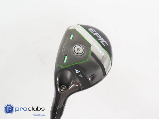 Left Handed Callaway Super Hybrid 21* 4 Hybrid - SteelFiber fc75 Regular 367108