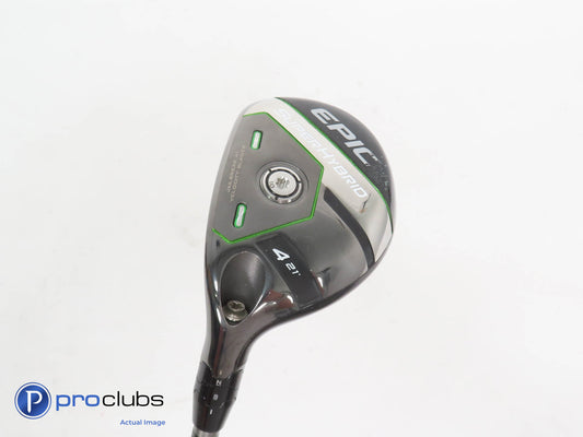 Left Handed Callaway Super Hybrid 21* 4 Hybrid - SteelFiber fc75 Regular 367110