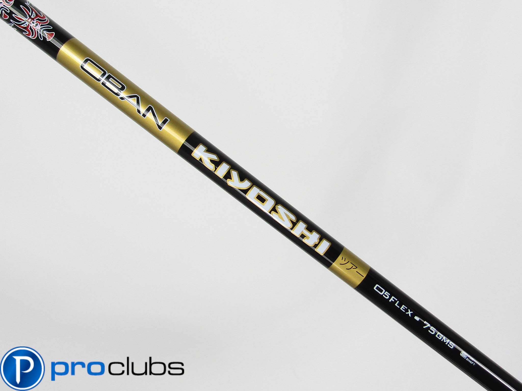 NEW OBAN KIYOSHI BLACK 75 05 X-FLEX DRIVER / WOOD SHAFT #445752