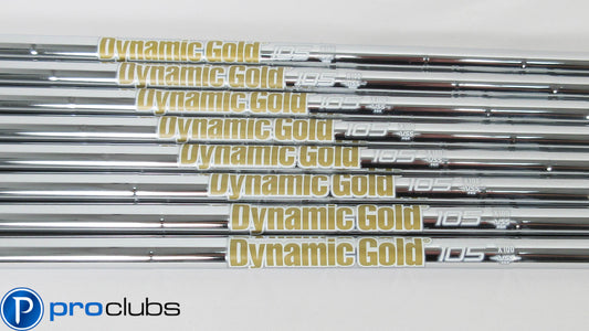 NEW TRUE TEMPER DYNAMIC GOLD 105 VSS PRO X100 IRON SHAFTS (3-PW) .355 #406830