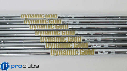 NEW TRUE TEMPER DYNAMIC GOLD 105 VSS PRO R300 REGULAR FLEX (3-9) IRON SHAFTS 355