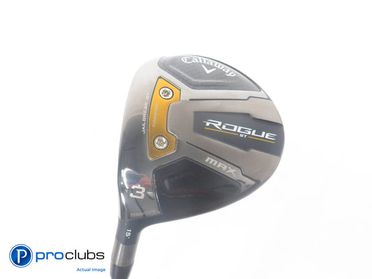 Left Handed Callaway Rogue ST MAX 15* 3 Wood - Rogue Elite 55g Stiff Flex 381624