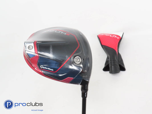 NEW! TaylorMade Stealth 2 9* Driver w/HC- Mitsubishi Tensei Blue X-Flex - 361081