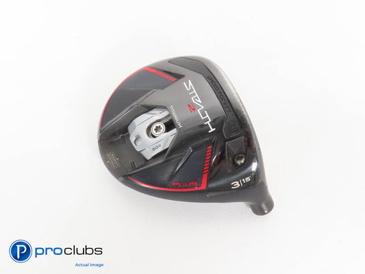 Nice TaylorMade STEALTH 2 PLUS 15* 3 Wood HEAD ONLY 378459