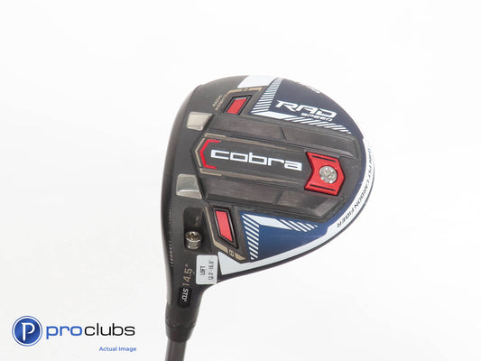 Left Handed Cobra RAD Speed 14.5* 3 WOOD Peacoat - Riptide CB 50g Regular 375940