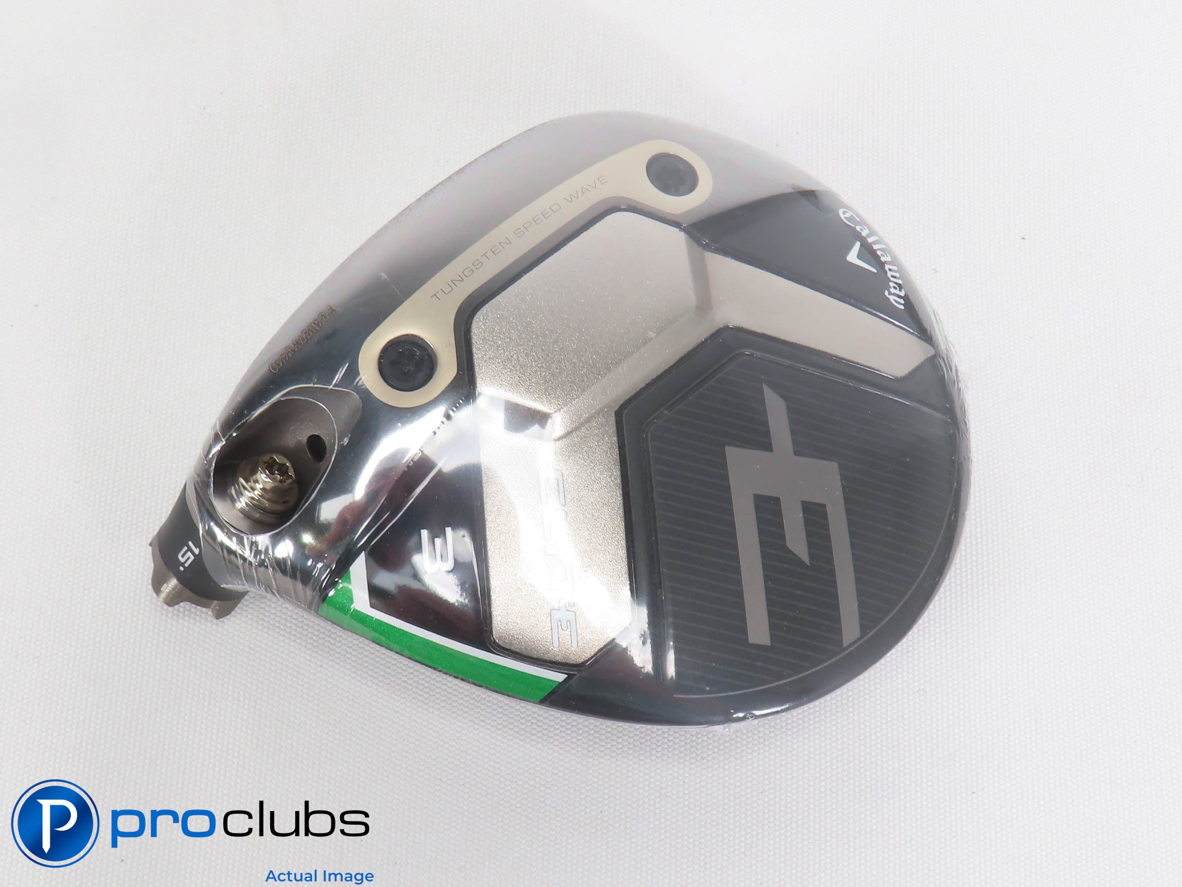New! Left Handed Callaway ELYTE 15* 3 Wood - Head Only - L/H - 470994