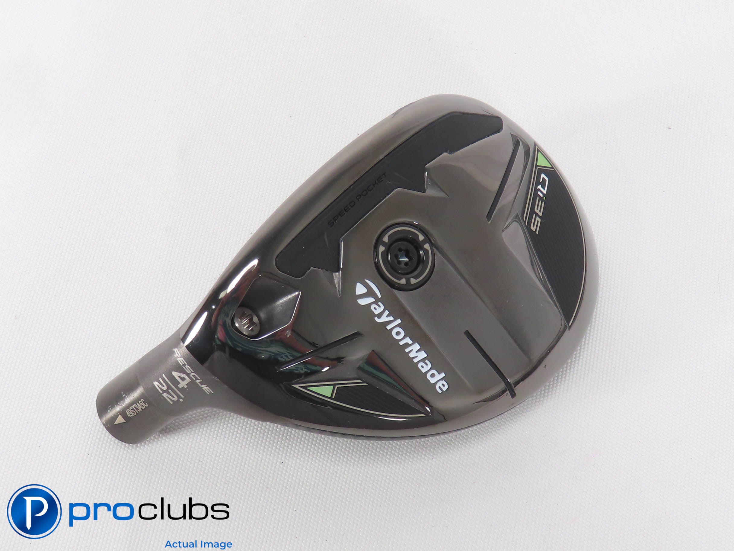 Mint! Left Handed TaylorMade Qi35 22* 4 Hybrid - Head Only - L/H - 470924