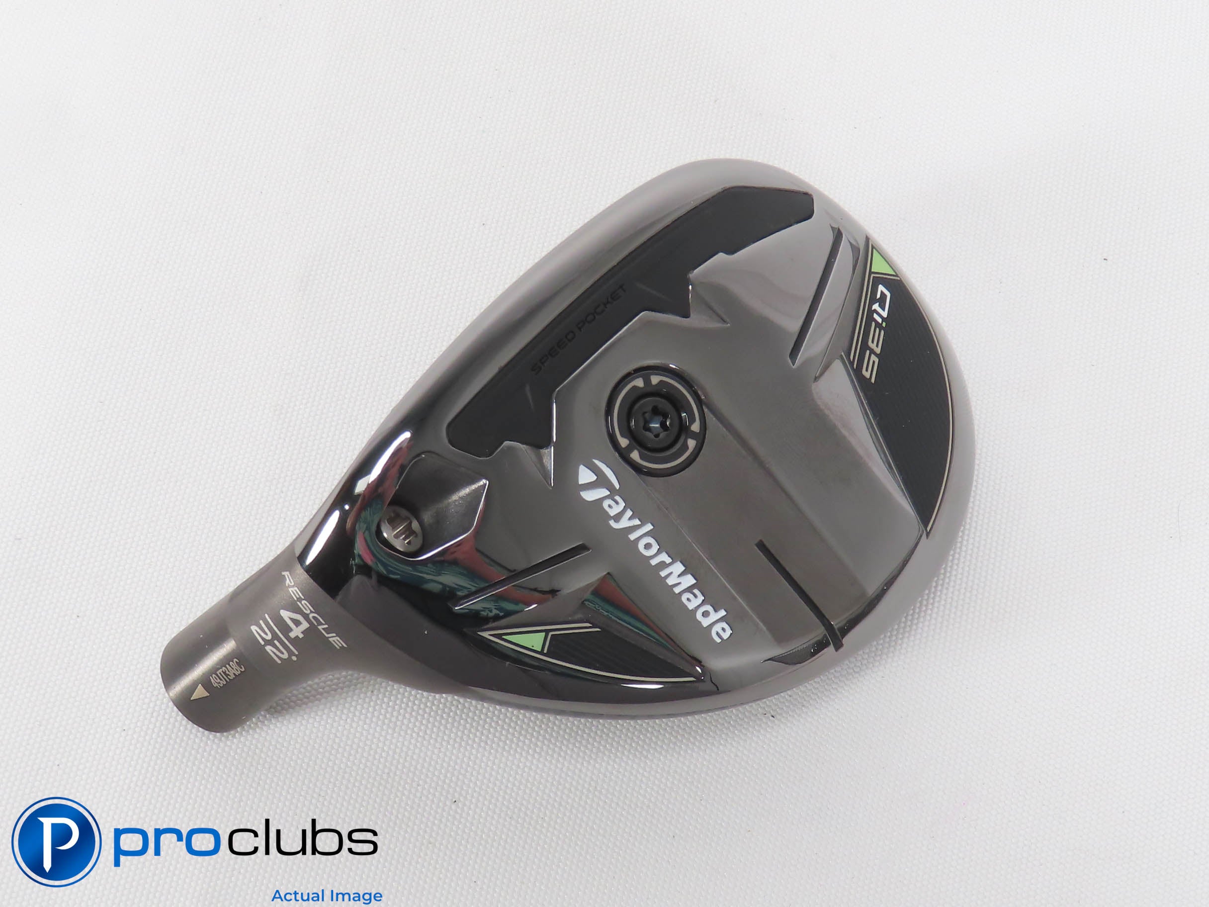 Mint! Left Handed TaylorMade Qi35 22* 4 Hybrid - Head Only - L/H - 470972