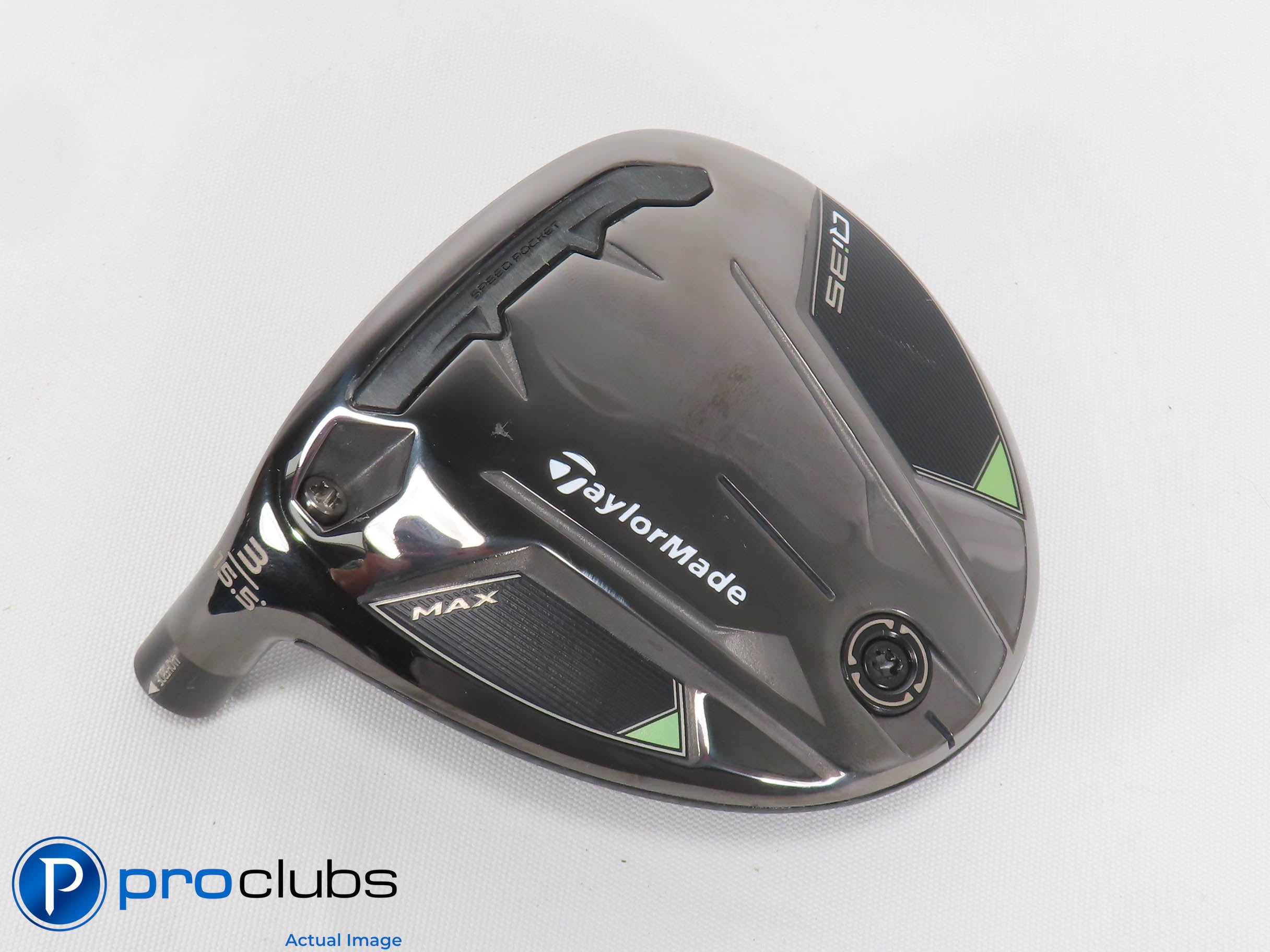 Mint! Left Handed TaylorMade Qi35 MAX 15.5* 3 Wood - Head Only - L/H - 470930